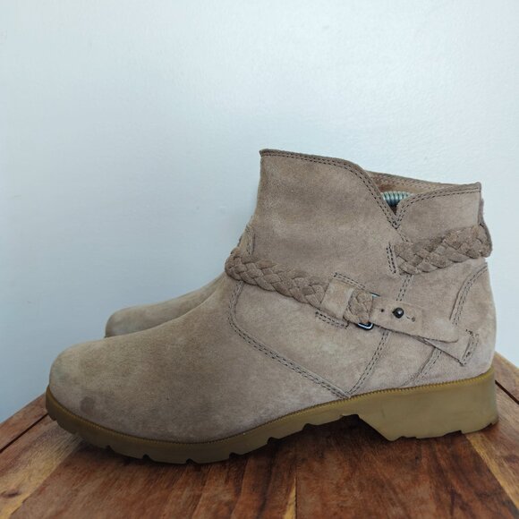 Teva De La Vina Women's Ankle Boots Suede Desert Taupe Size 9 - Picture 1 of 9